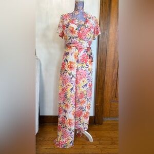 Lulu's Multicolor Floral Jumpsuit